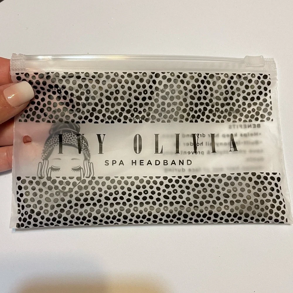 🆕 Ivy Olivia Spa Headband w/Built-In Ponytail Holder